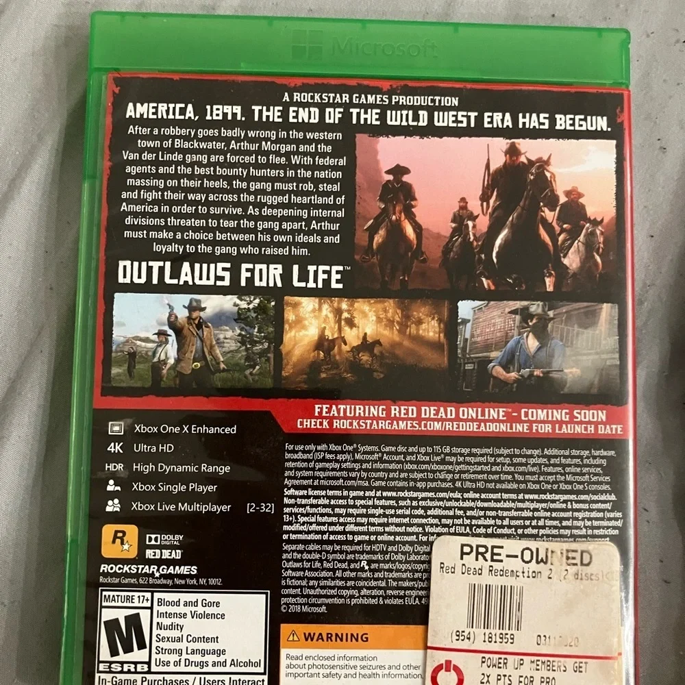 Red Dead Redemption II for Xbox One